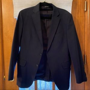 Men’s navy blue two button sport coat